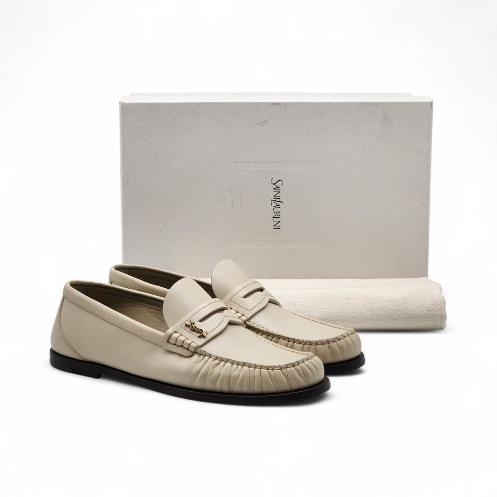 Saint Laurent Cream Loafers